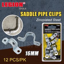 SADDLE PIPE CLIPS 16MM 12PC
