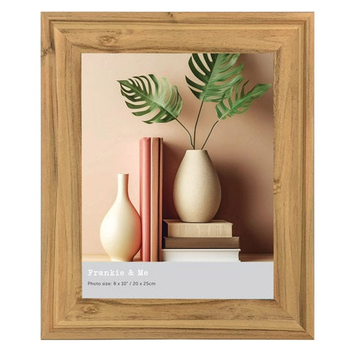 PHOTO FRAME STANDING 8X10 MED WOOD