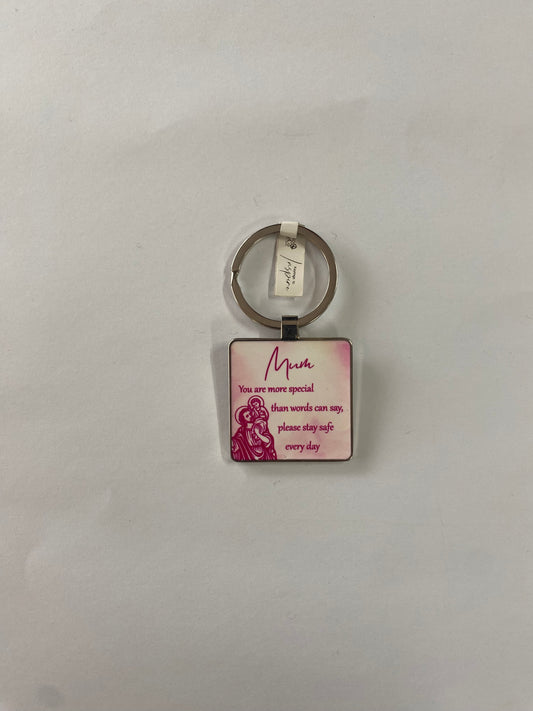 KEYRING ST CHRISTOPHER MUM