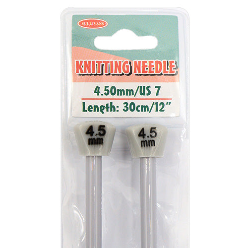 KNITTING NEEDLES 30CM X 4.5MM