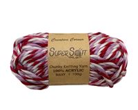 KNITTING YARN CHUNKY ACRYLIC BERRY