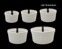 RAMEKIN WHITE LGE 12X6.5CM
