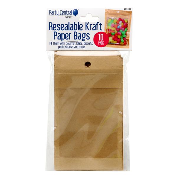 RESEALABLE BAGS ECO 8X13CM 10PK