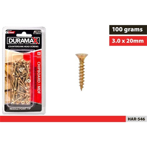 SCREWS CHIPBOARD 3X20MM