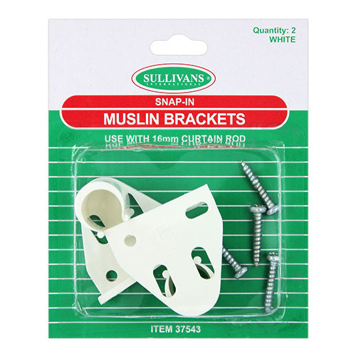 BRACKET MUSLIN WHITE 2PC