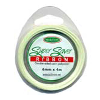 RIBBON SUPER SAVER 6MM X 4M GREEN