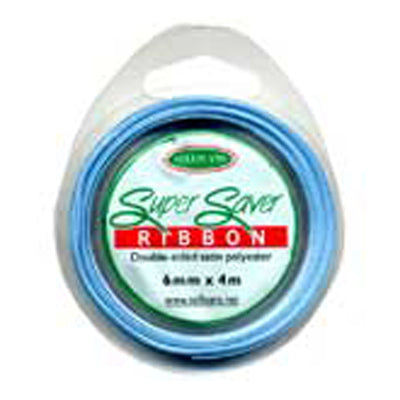RIBBON SUPER SAVER 6MM X 4M BABY BLUE