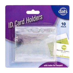 CARD HOLDER ID HORIZONTAL 96X78MM 10PC