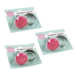 CAKE FONDANT STAMP ASST
