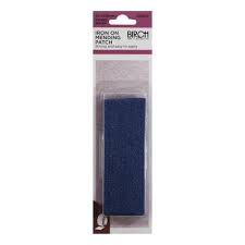 IRON ON MENDING PATCH NAVY DENIM