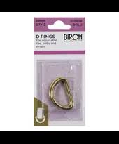 D RINGS 25MM PK2 GOLD