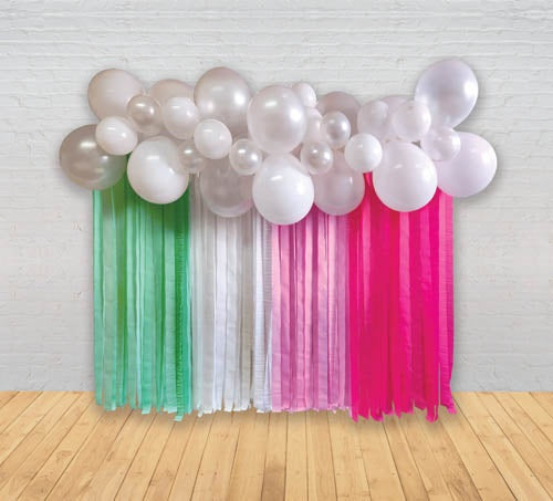 BALLOON GARLAND STREAMER PK PINK