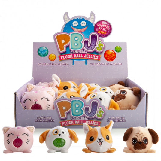 PLUSH BALL JELLIES PETS ASST