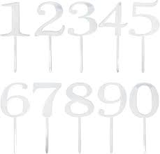 CAKE TOPPER SILVER 8