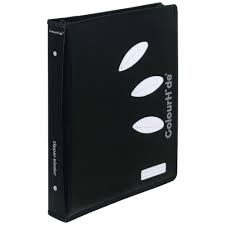 BINDER ZIPPER BLACK COLOURHIDE 2D 25MM
