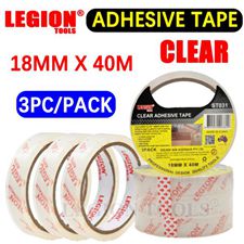 CLEAR TAPE PK3 18MM X 40M