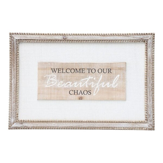 BEAUTIFUL CHAOS SIGN WALL HANGER