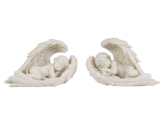 CHERUB LYING IN WINGS 10CM ASST