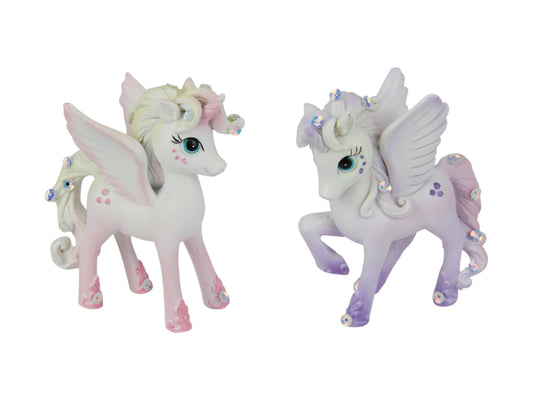 UNICORN STANDING JEWELLED 9CM