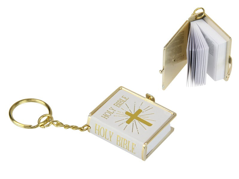KEY RING MINI BIBLE 4X3CM