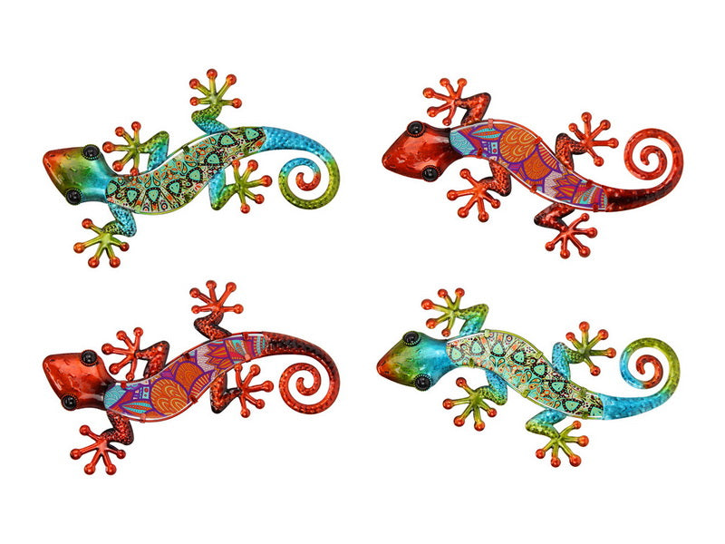 LIZARD WALL ART METAL/GLASS