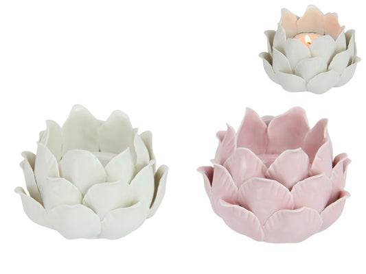 LOTUS FLOWER T/LIGHT HOLDER 8CM