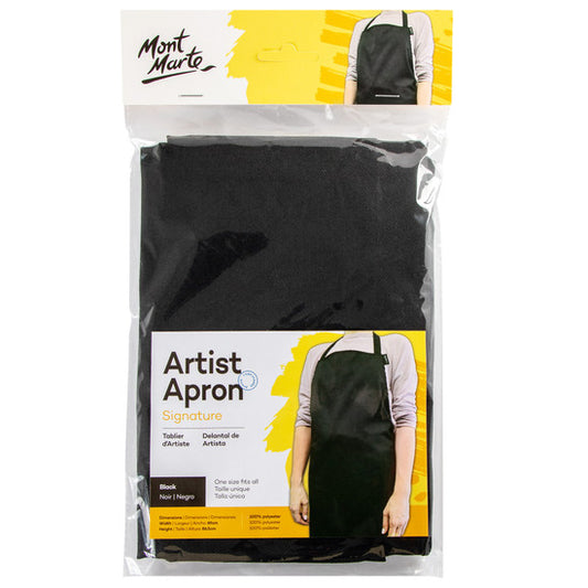 ARTIST APRON ADULT BLACK