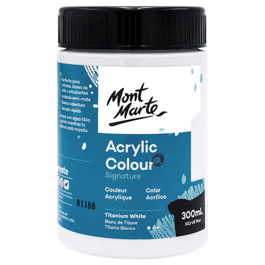 STUDIO ACRYLIC PAINT 300ML TIT WHITE