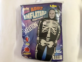 INFLATE COSTUME ADULT SKELETON
