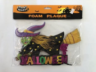 HALLOWEEN HANGING WITCH ON BROOM