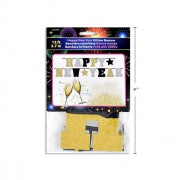 NEW YEAR EVE BANNER GLITTER 3.6M