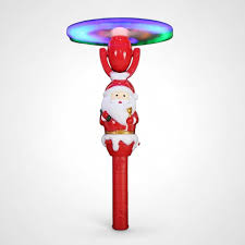 XMAS SANT W/SPINNING POLE