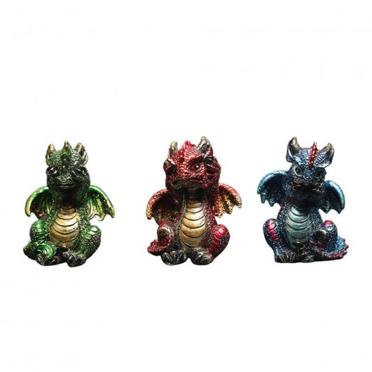 DRAGONS ASST CLRS 6.5CM