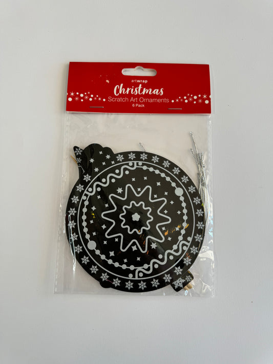 XMAS SCRATCH ART 6PK