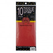 TISSUE PAPER 10PC RED