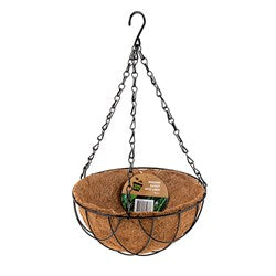HANGING BASKET W/LINER 25CM