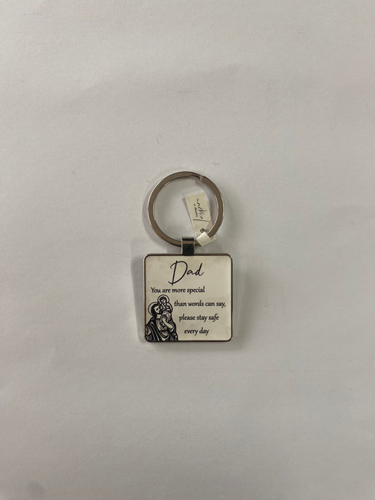 KEYRING ST CHRISTOPHER DAD