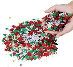 XMAS CONFETTI 300PC SANTA