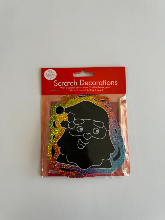 XMAS SCRATCH DECO KITS 8PK