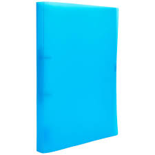 RING BINDER FOLDER PLASTIC 2D BLUE