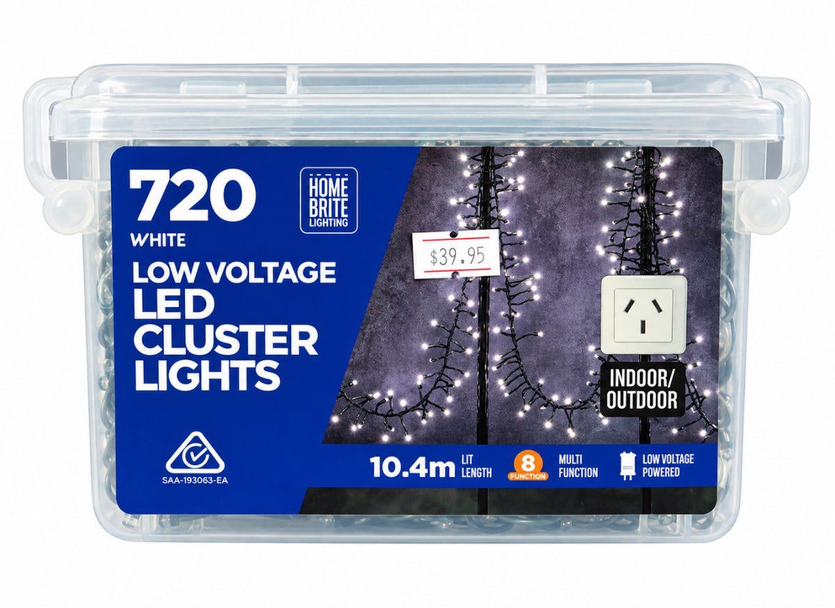 CLUSTER LIGHT LED 720PC WHITE