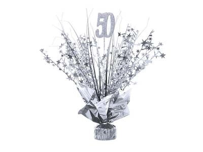 TABLE CENTREPIECE SILVER 50TH