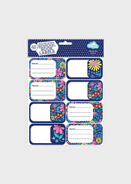 BOOK LABELS FLOWER POWER