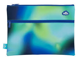 PENCIL CASE A4 TWIN ZIP GALACTIC GLOW