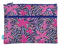 PENCIL CASE A4 TWIN ZIP BORN TO BE WILD