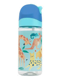 WATER BOTTLE LITTLE 420ML SAFARI PUZZLE