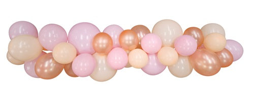 BALLOON GARLAND 35PK PINK/ROSE GOLD