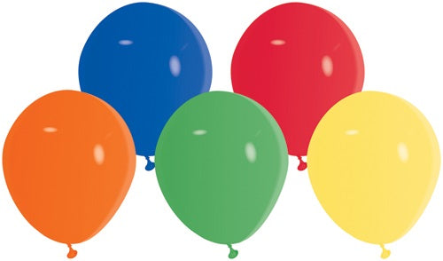BALLOONS 20PK 12CM RAINBOW
