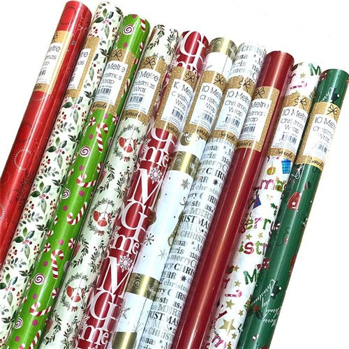 XMAS GIFT WRAP TRADITIONAL 5M