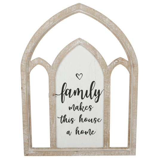 FAMILY MAKES HOME ARCH WALL ART